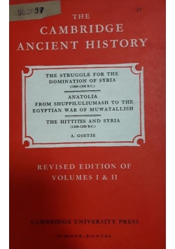 The Cambridge Ancient History