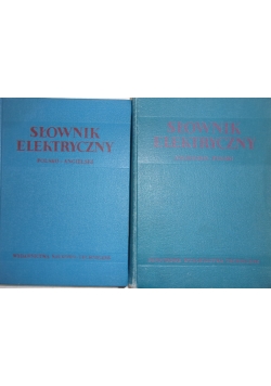 Słownik elektryczny zestaw 2 książek