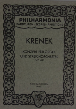 Konzert fur Orgel und streichorchester