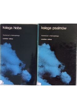 Księga Hioba/Księga Psalmów, 2 książki