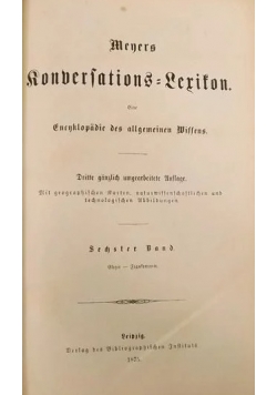 Meyers konversationslexikon, Band Sechster, 1875 r.