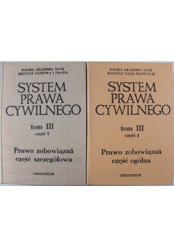System prawa cywilnego tom 3 część 1 i 2