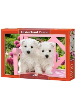 Puzzle 1500 White Terrier Puppies