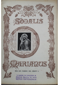 Sodalis Marianus zeszyt 3 1931 r