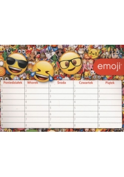 Plan lekcji Emoji  25 sztuk