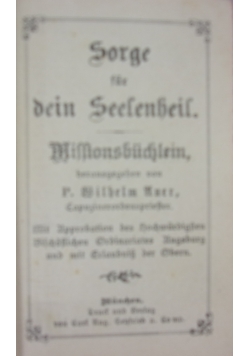 Sorge fur dein seelenheil, 1893 r.