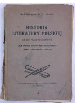 Historia literatury Polskiej, 1946r.