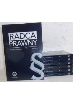Radca prawny. zestaw 7 zeszytów, Zeszyty naukowe 2, 4 od 5 do 9