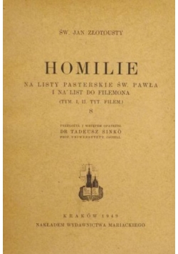 Homilie, 1949 r.