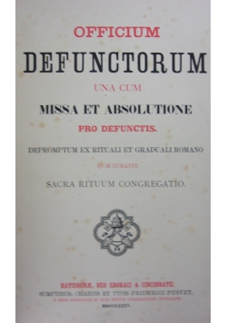 Officium Defunctorum, 1885r.