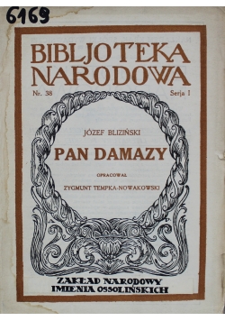 Pan Damazy 1927 r.