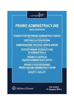 Prawo administracyjne Zbiór przepisów