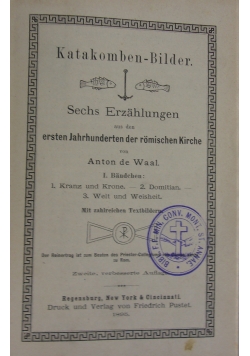 Katakomben-Bilder, 1895 r.