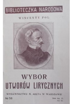 Wybór utworów lirycznych 1914r.