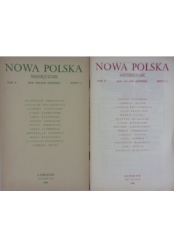 Nowa Polska miesięcznik. Zestaw 2 książek