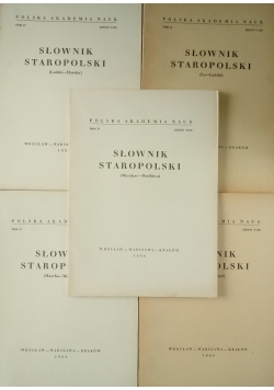 Słownik Staropolski 5 zeszytów