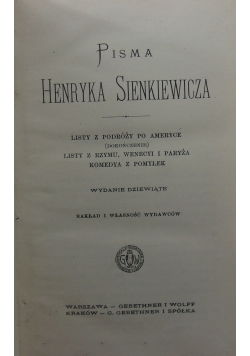 Pisma Henryka Sienkiewicza, tom III