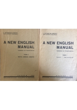 A New English Manual, t. I-II, 1945r.