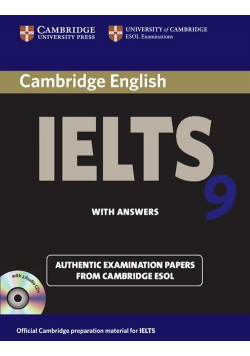 Cambridge IELTS 9 Authentic Examinatin Papers with answers + 2CD