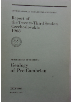Report of the Twenty-Third Session Czechoslovakia 1968 Proceedings of section 4