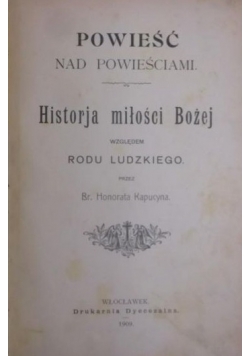Powieść nad powieściami, 1909 r.