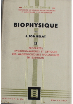 Biophysique II