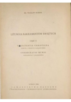 Liturgia sakramentów świętych cz.2