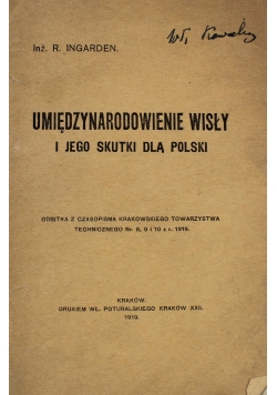 Umiędzynarodowienie Wiły i jego skutki dla Polski 1919 r