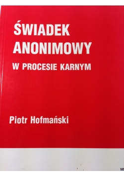 Świadek anonimowy