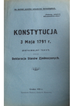 Konstytucja 3 Maja 1791 rok 1928 r.