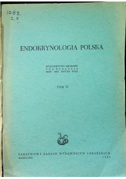 Endokrynologia Polska tom IV