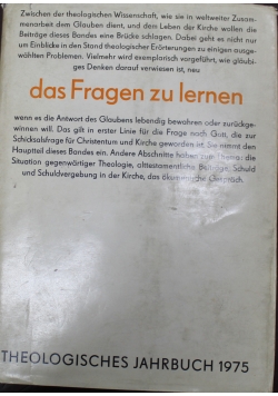 Theologisches Jahrbuch 1975