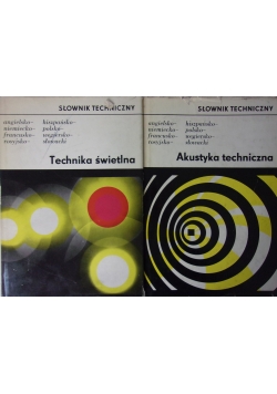 Słownik techniczny, zestaw 2 książek