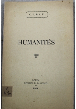 Humanites 1924 r.