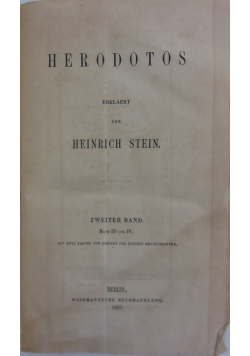 Herodotos, 1857 r.