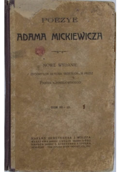 Poezje Adama Mickiewicza, Tom I-II, 1914 r.