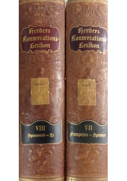 Konoerlations lexikon tomy VII-VIII, ok. 1907r.