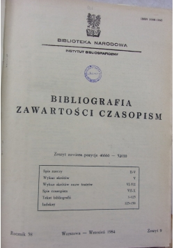 Bibliografia zawartości czasopism 4 zeszyty 1938 r.