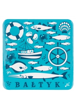 Podkładka korkowa FOLK - Bałtyckie symbole nieb.