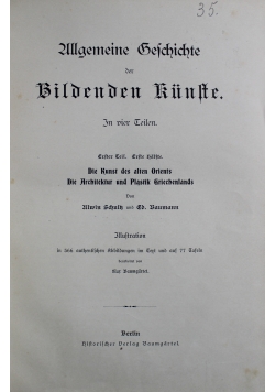 Geschichte der bildenden Kunste Tom 1 1895 r.