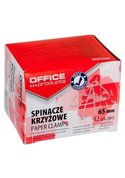 Spinacze krzyżowe 65mm 12 sztuk