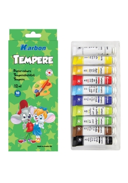 Farby Tempera 12ml 10 kolorów Mały Szewczyk - KARBON