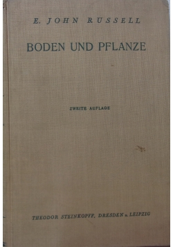Boden und Pflanze, 1936 r.