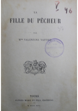 La Fille du Pecheur 1896 r.