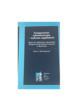 Postępowanie administracyjne wybrane zagdanienia