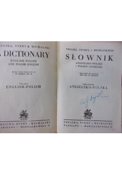 Wielki słownik polsko-angielski, angielsko-polski, 1950 r.