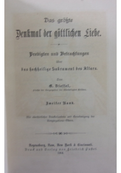 Denkmal der göttlichen liebe, 1904 r.
