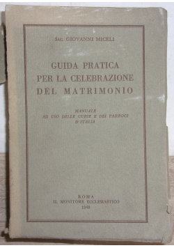 Guida pratica per la celebrazione del matrimonio 1948r