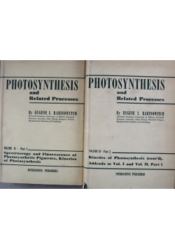 Photosynthesis and Related Processes Volume II 2 Części