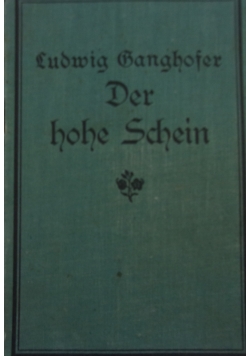 Der Hohe Schein, 1923 r.